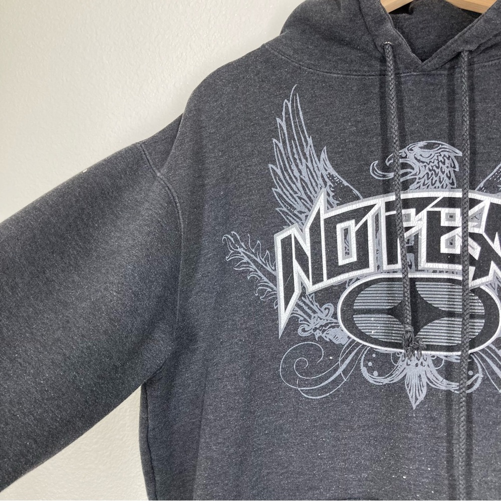 No Fear Hoodie Y2K Mens Medium Grunge Skate  Dark Gray Tribal - Picture 7 of 16
